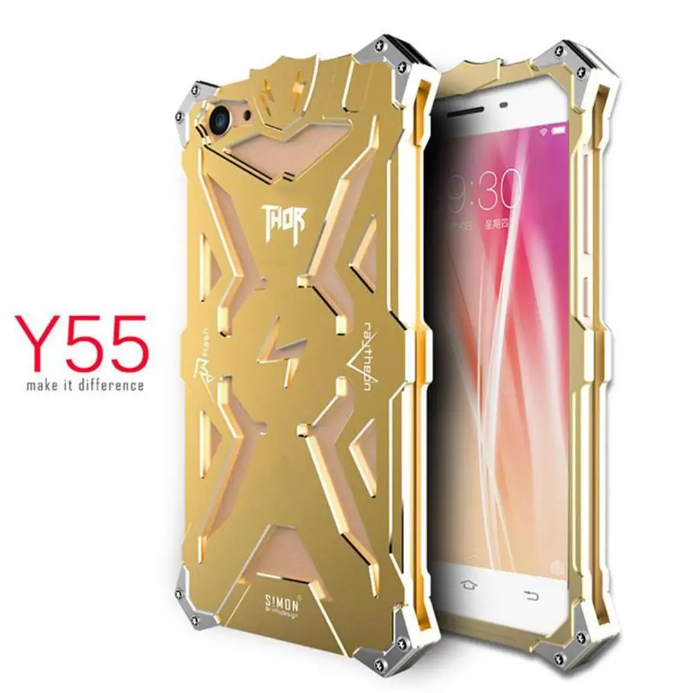 Саймон Роскошь Для BBK Vivo Y55 Y 55 Обложка ТОР IRONMAN Ударопрочный Металлический