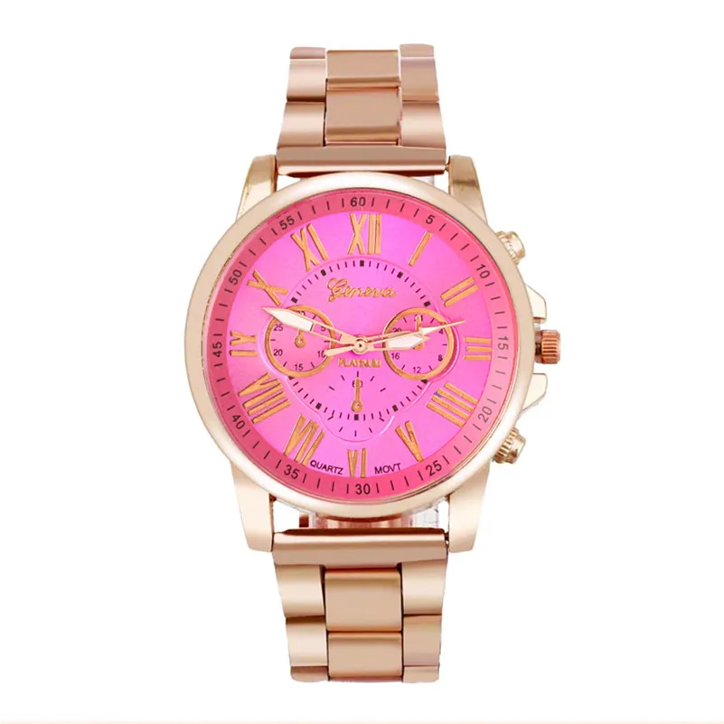 Women Men watch Luxury Stylish Fashion Roman Number Stainless Steel Quartz Sports Dial Wrist Watch Men Wholesale#2AP23 (18)