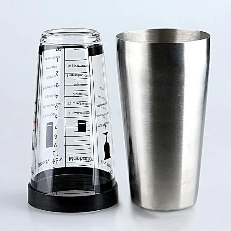 Boston stainless steel bar cocktail shaker scale counterparts suit personalized acrylic