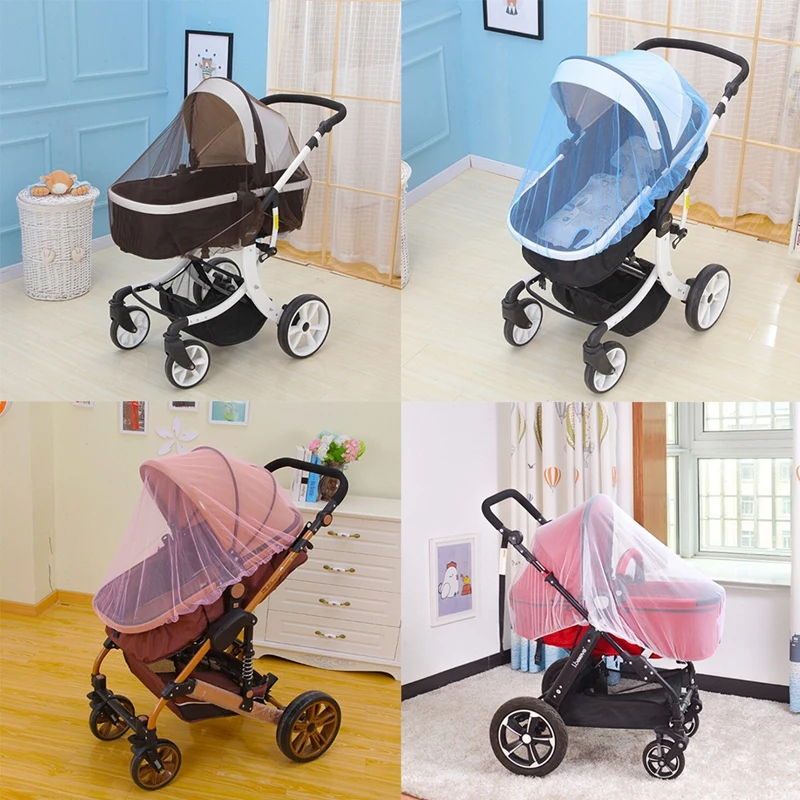 

Breathable Mosquito Net For Outdoor Increase Large Encryption Stroller Net Full Cover Type Universal Pushchair Buggy Safe Mesh