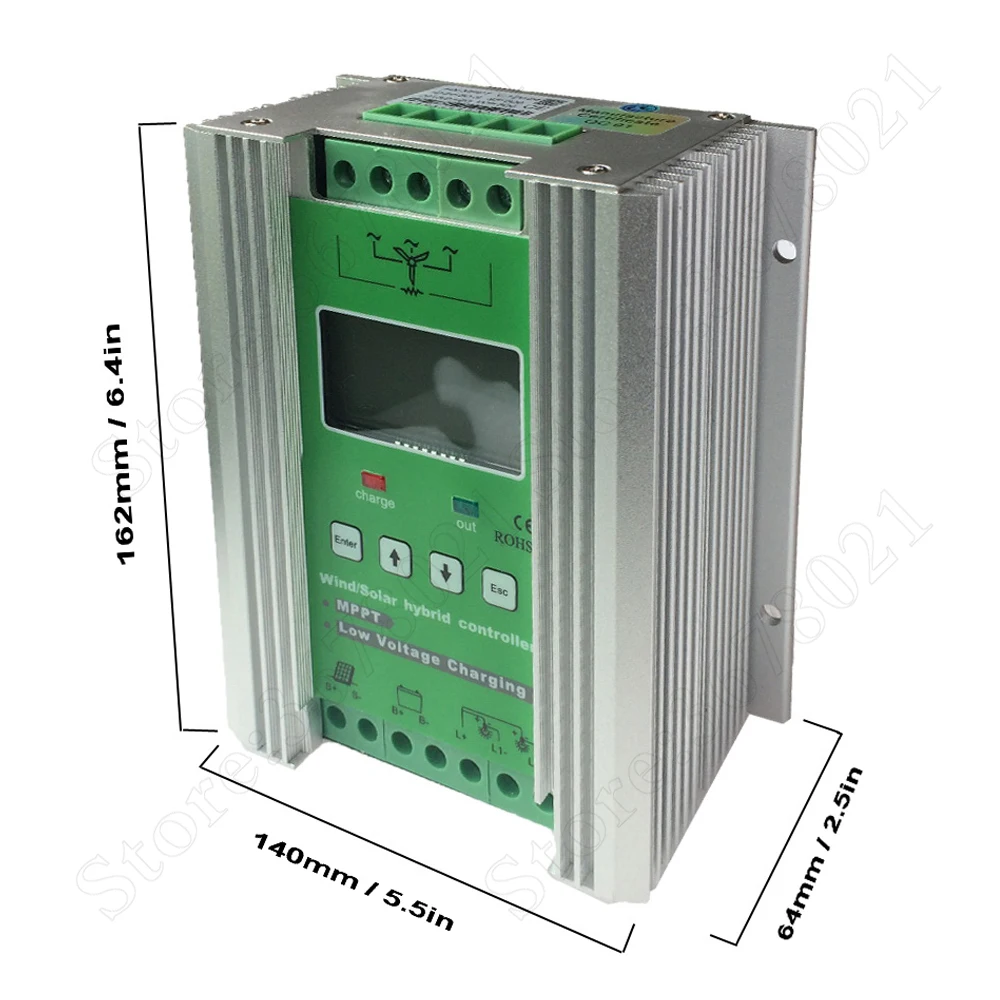12 V Boost PWM Vent Solaire Hybride Controller With Digital LCD Affichage Dump Load M