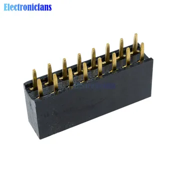 

50PCS 2X8 Pin 16P 2.54mm Double Row Female Straight Header Pitch Socket Strip