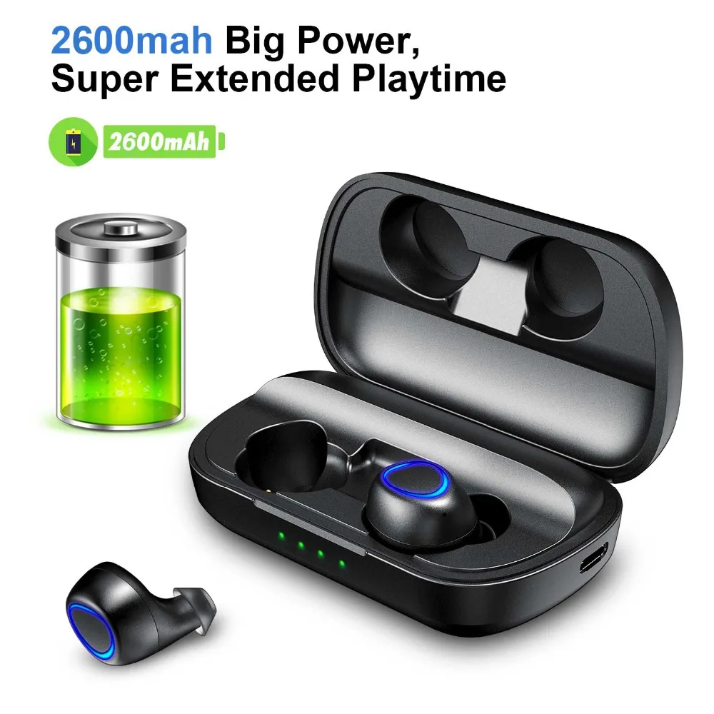 Alien Secret PLUS Power Bank Type-c Wireless Charging TWS Earbuds Bluetooth Earphone  Deep Bass Stereo Hi-Fi Sport Headphone