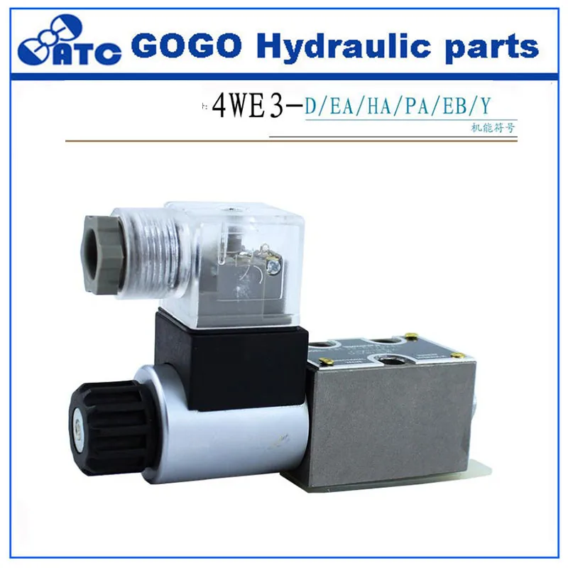 Speed control hydraulic valves , 4WE3 Adjusting solenoid valve for