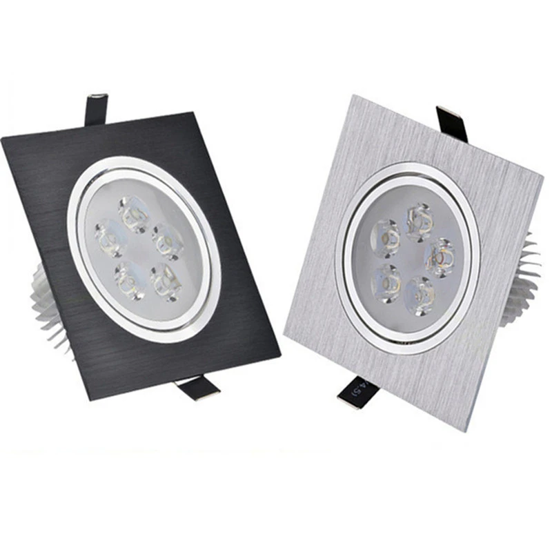 

Square silvery/black LED Recessed Dimmable Ceiling lamp bulb 6W 10W 14W light LED Cabinet Light Spotlight LED Driver