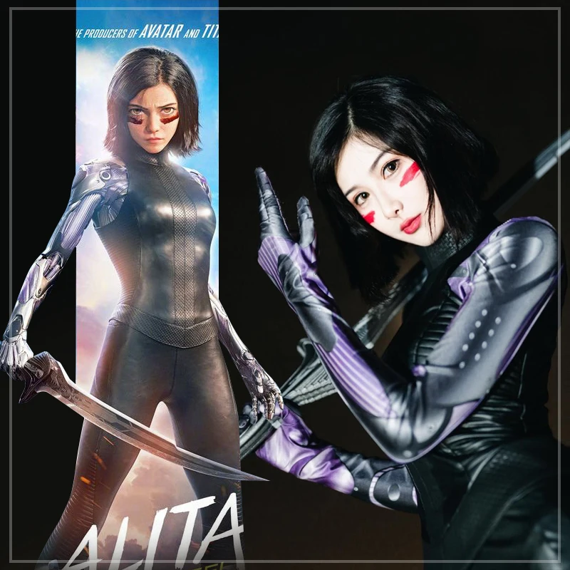 CostumeBuy Alita боевой ангел костюм GUNNM кожаная форма для костюмированной вечеринки