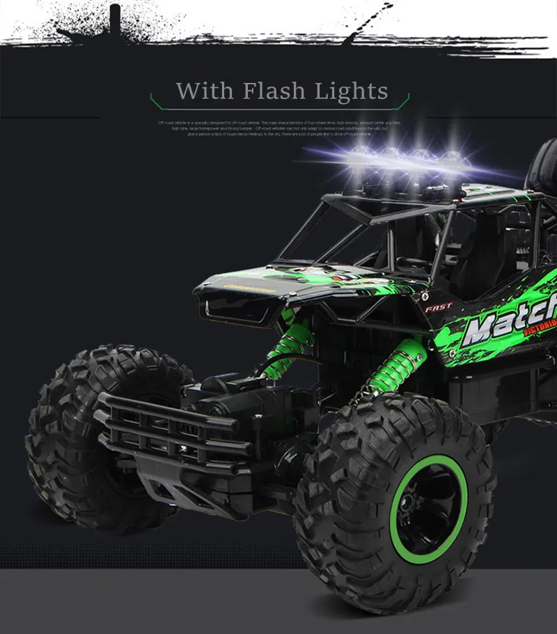 Oversized version of the alloy climbing mountain bigfoot four-wheel drive remote control toy model off-road vehicle climbing car