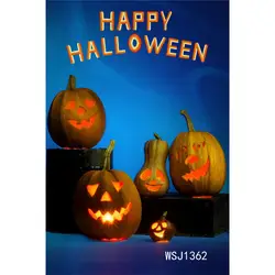 Полиэстер Тыква Happy Halloween фон для фотосъемки с изображением фон для фотосъемки фотостудии стойка для фона для фотографий бесшовные