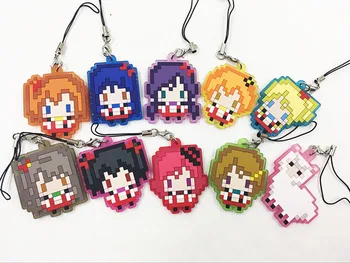 

G00881 Love Live Kotori Anime keychain Nico Umi Maki Chika Riko Yoshi Kunikida Kanan Rubber strap/phone charm G00881