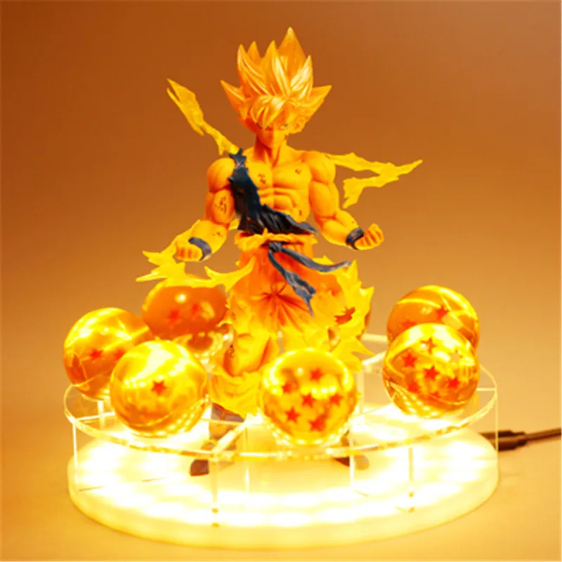 Светодио дный Dragon Ball Z дух бомба свет стол Сон Гоку Gotenks Broly ночные огни комнаты DIY