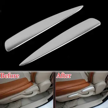 

Car Covers 2Pcs Stainless Car Seat adjust Switch Decoration Cover Trim Moulding Strip Fit For Toyota Low-level Model Corolla