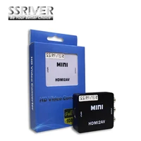 Мини HD видеоконвертер HDMI в композитный CVSB+аудио (L/R), поддержка 480P 720P 1080P HDMI2AV, NTSC, PAL - изображение