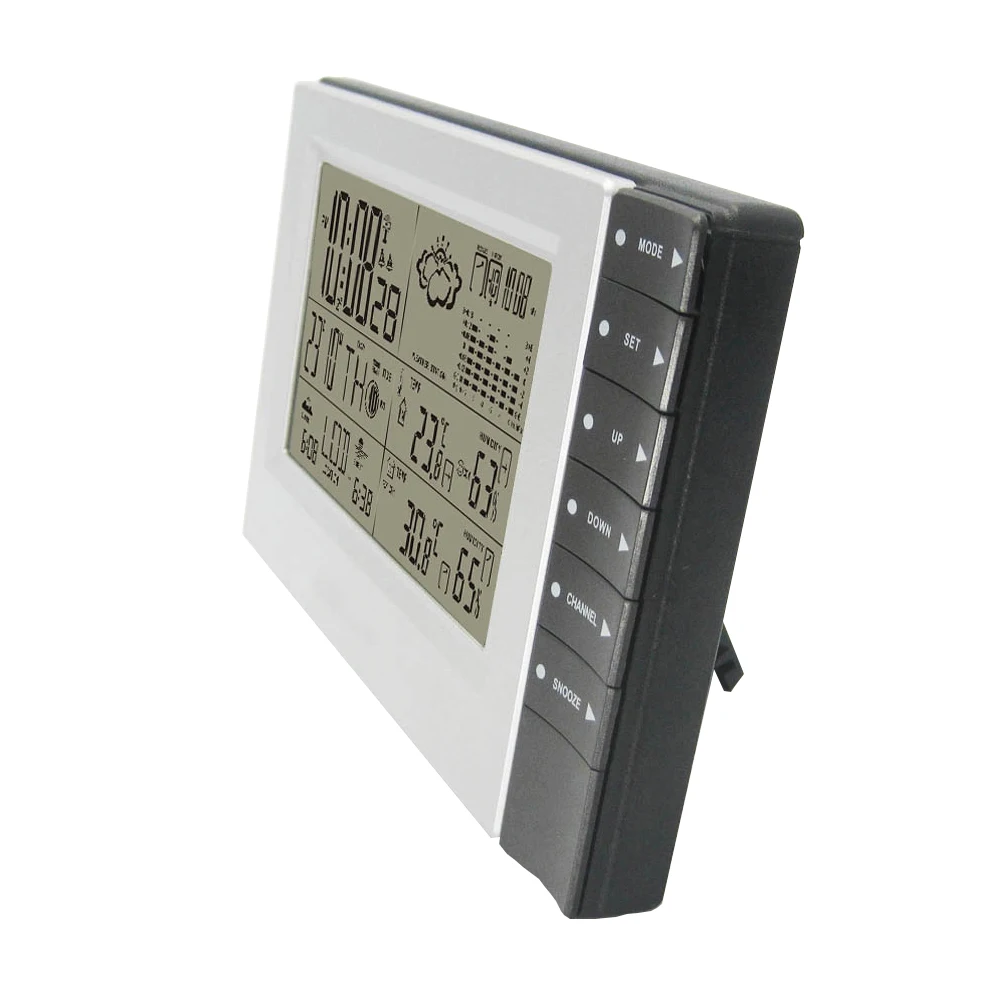 

Free Shipping DYKIE Wireless RCC Weather Station with LED Indoor Outdoor Temperature Humidity Barometer Digital Clock
