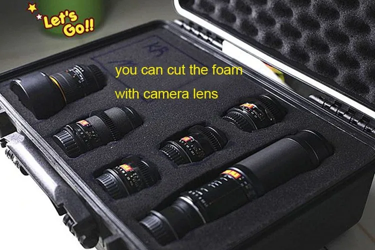 ABS Plastic Sealed Waterproof Tool Box Safety Equipment Toolbox Suitcase Impact Resistant Tool Case Shockproof with Foam