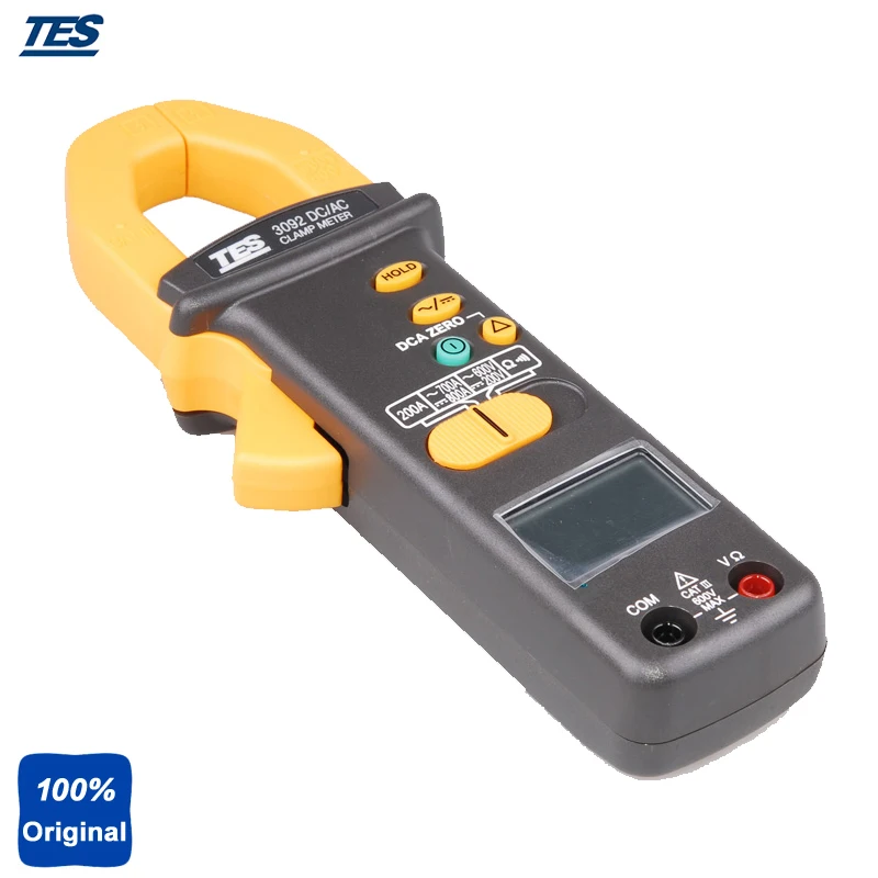 

Portable 3-1/2 Digital LCD, 2000 Count DC/AC Clamp Meter Tester TES3092