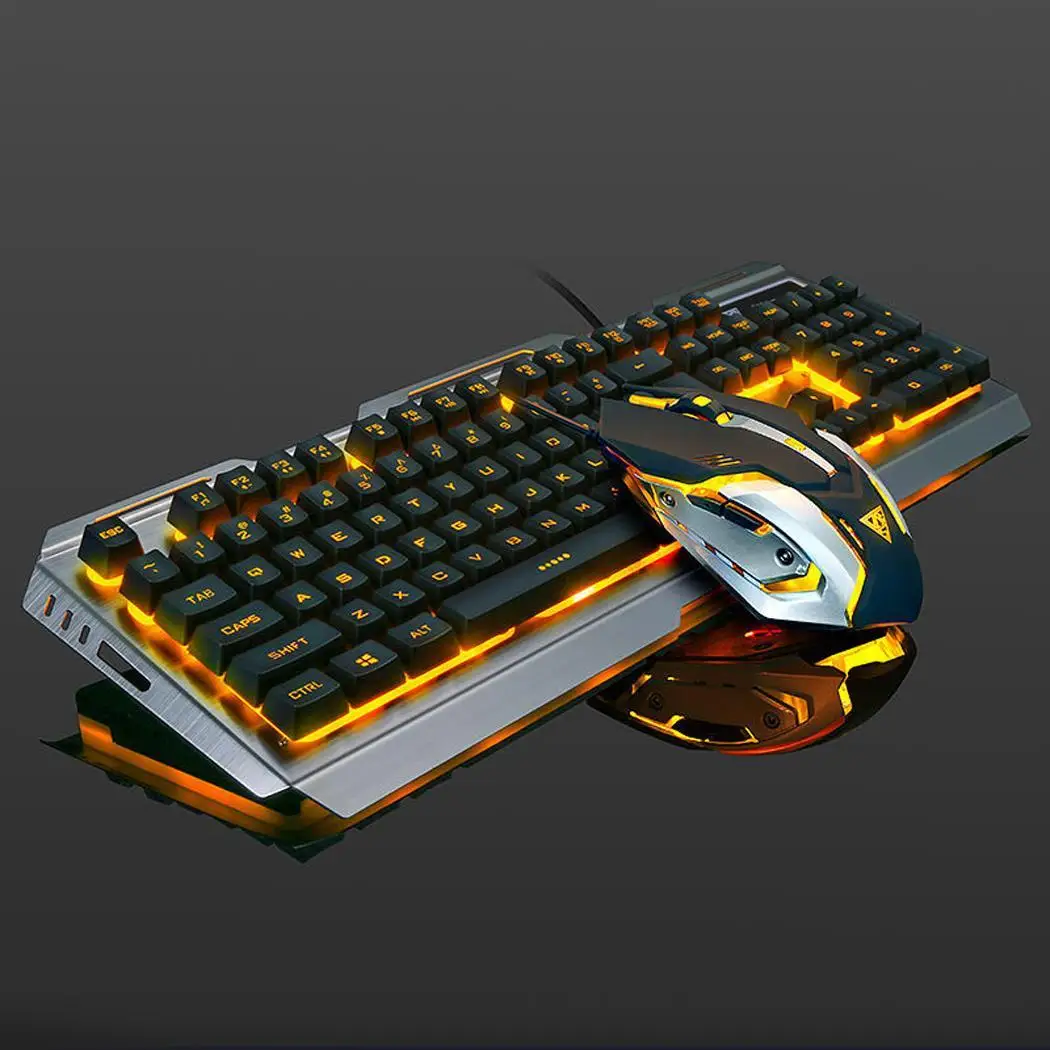 

Fashion Colorful LED Backlight Opto-electronic USB Wired Mouse Keyboard connection, plug and play, easy use. Set