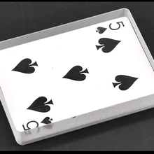 Омни-колода, стеклянная колода для карт, волшебные трюки для льда, аксессуары для карт, иллюзия, трюк, знак, карта для очистки, блок Magie