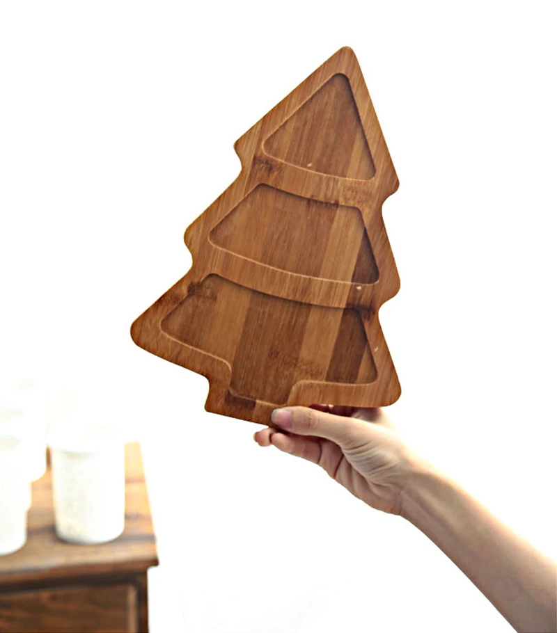 Creative Ceramics Christmas Tree Wood Tray  (19)