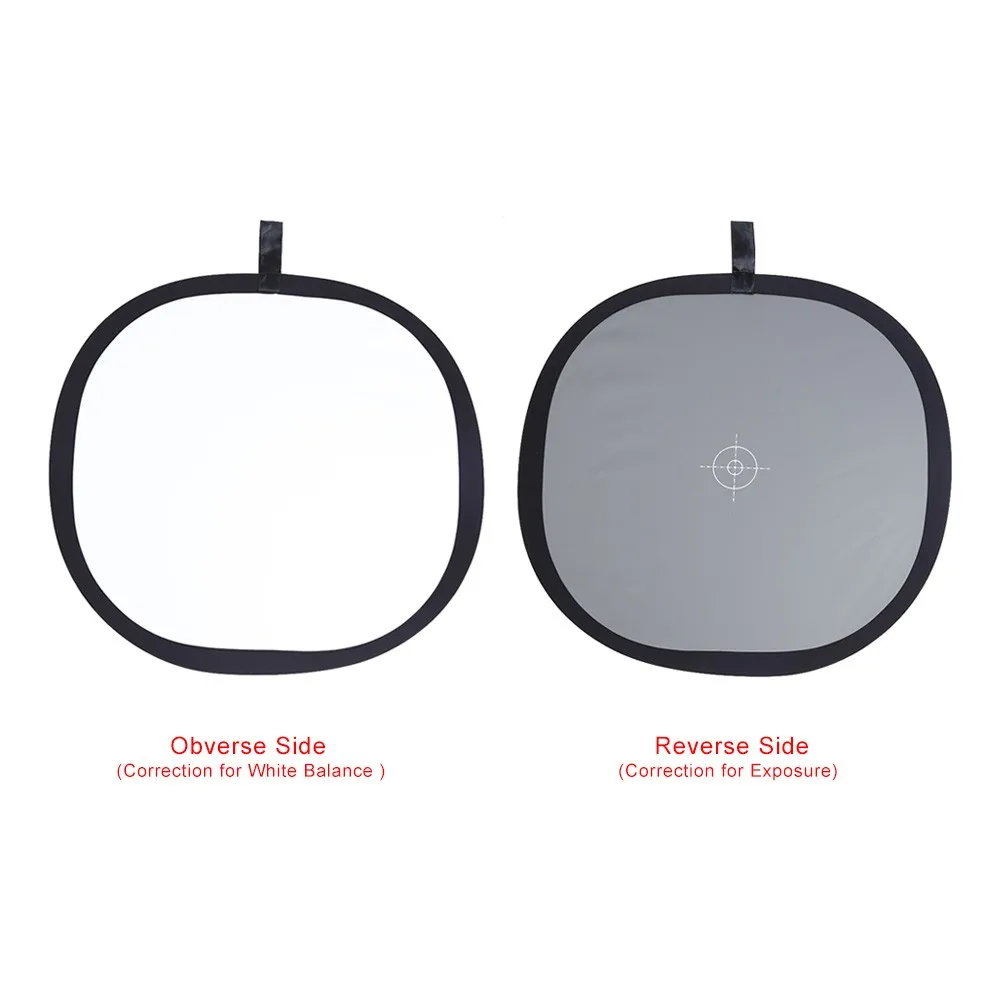 30cm-12-Grey-White-Balance-Card-18-Gray-Reference-Reflector-Card-Foldable-Reflector-with-Carrying-Bag