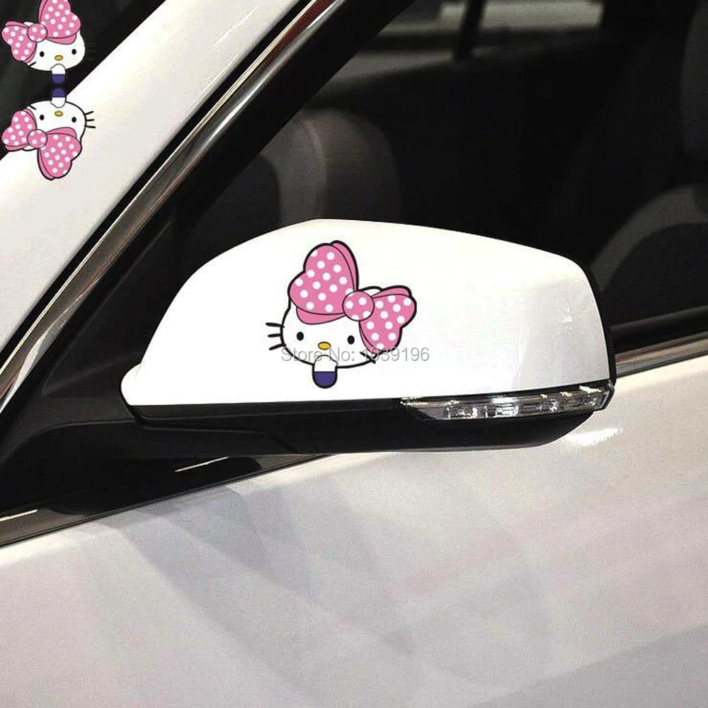 2 X Terbaru Kreatif Aksesoris Mobil Styling Indah Hello Kitty