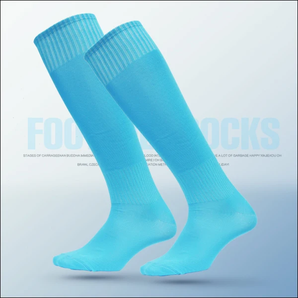 Brothock лето взрослых футбольные носки чулки мужчины Футбол чулки тонкий срез чистый цвет свет борту спортивные носки show Носки - Цвет: Sky blue