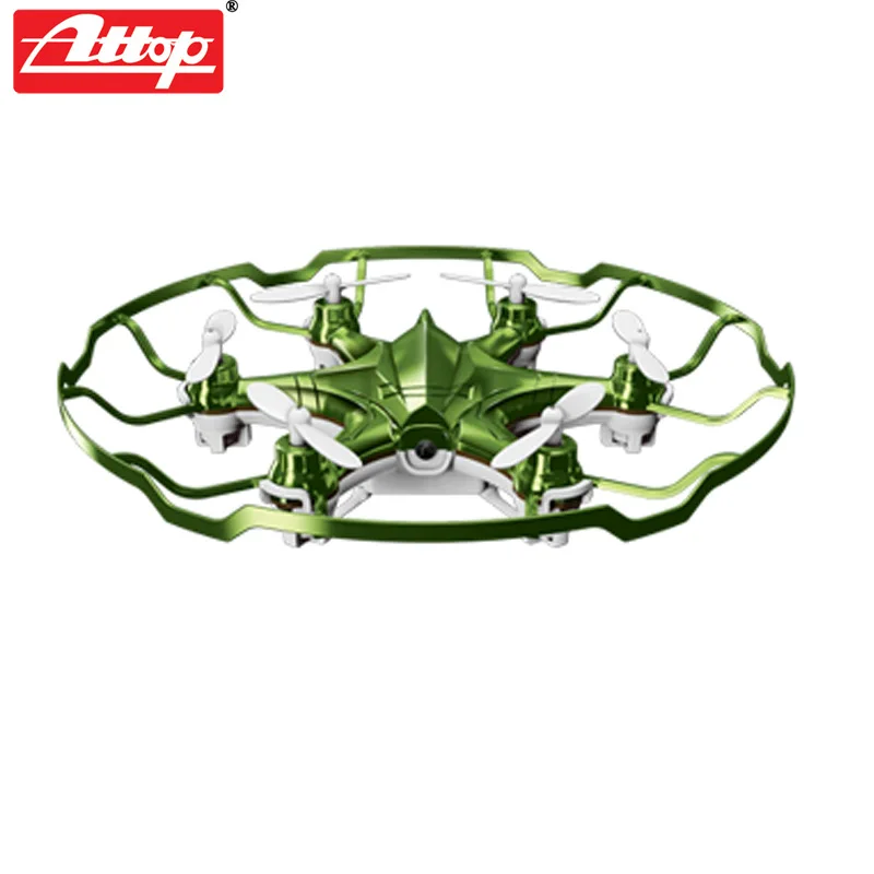 2017 Attop Новый RC микро Дрон A6 2 4 GHZ 6 axis gyro 360 градусов рулон Мини вертолет