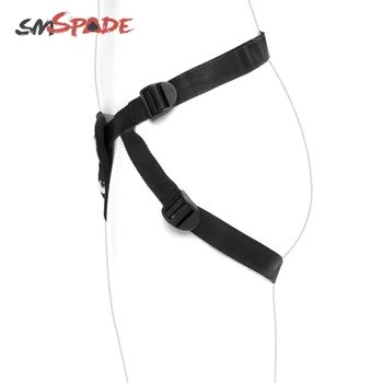SMSPADE Seduction Black With Red Lace Strapon Dildos Harness Lesbian Couples Sex Products Adult Game Sex Toy 3