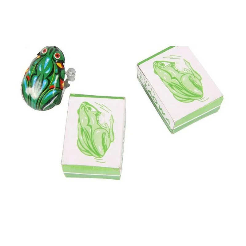 Funny Jumping Frog Vintage Toy Kids Classic Tin Wind Up Clockwork Toys For Children Boys Educational Action Figures Toy (4)