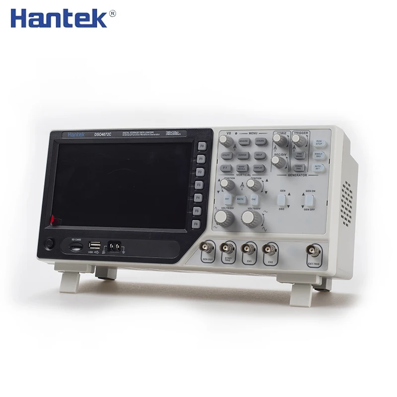 Hantek DSO4072C 2 канала 70 МГц цифровой осциллограф 1 канал произвольный/функция генератор сигналов