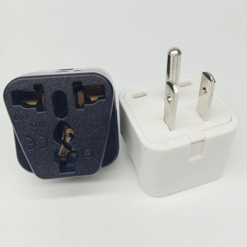 1PC White/Black Color Universal to USA Canada Travel Plug Adapter