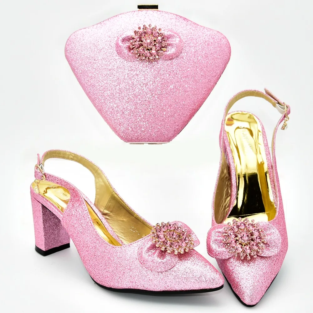 Милые Розовые босоножки с бабочкой и сумочкой-клатчем, бесплатная доставка, итальянская обувь и сумки, размер 37-42, обувь и сумки в комплекте