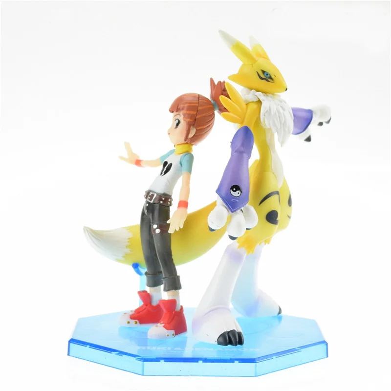 

2pcs/set Digimon Adventure Digital Monster Makino Ruki Renamon Digimon Queen PVC Action Figure Model Doll Gift