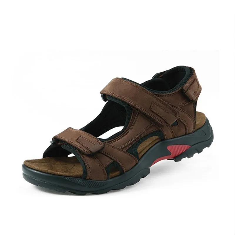 

Top quality sandal men sandals summer genuine leather sandals men outdoor shoes men leather sandals plus size 46 47 48