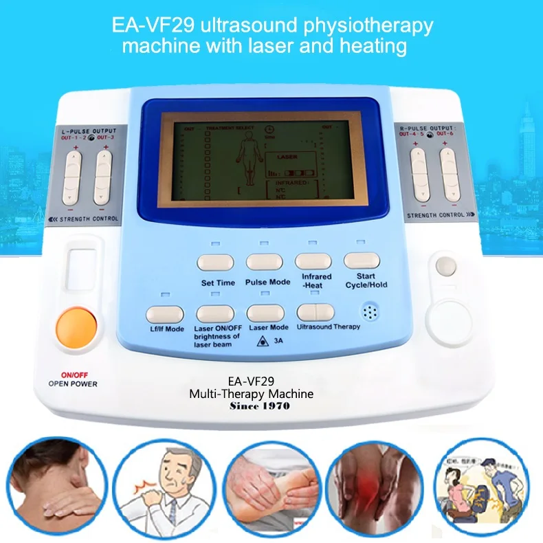 Combination Ultrasound Tens Acupuncture Laser Physiotherapy Machine EA