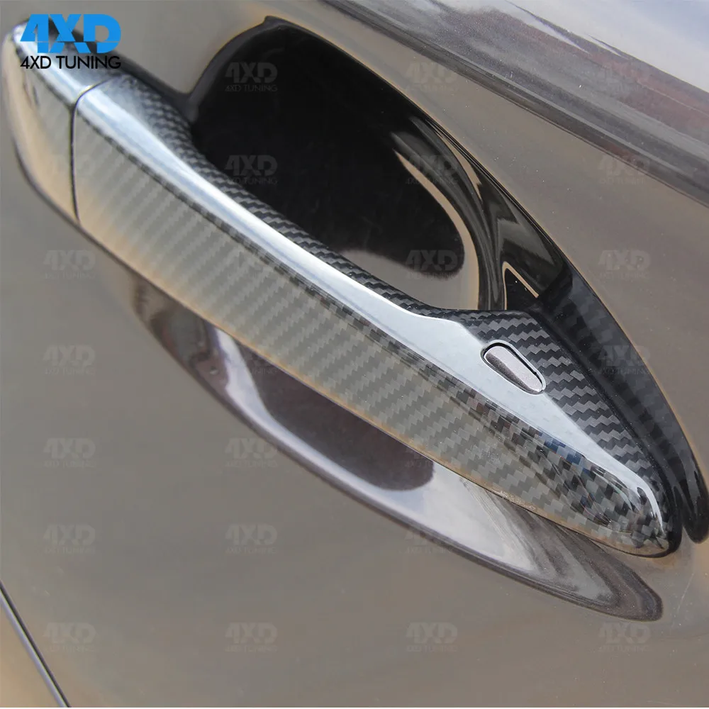 ES de carbono cubierta de la manija de la puerta para Lexus CT ES GS 350, 300, 450 h cubierta de la manija de la puerta exterior partes 4 piezas 2016, 2017, 2018, 2019