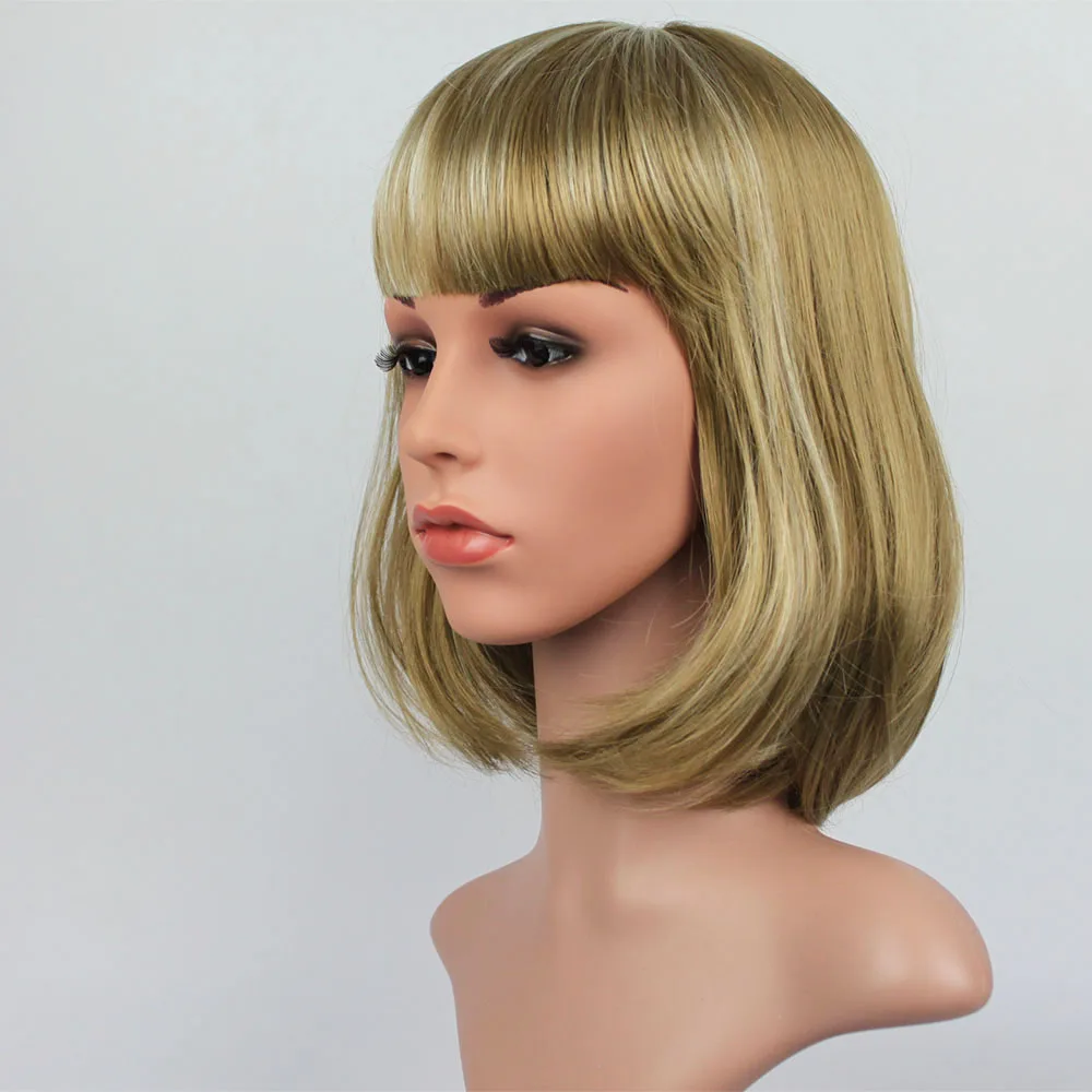 Реалистичный PE женский манекен голова с волосами, D2-FIR, T25B