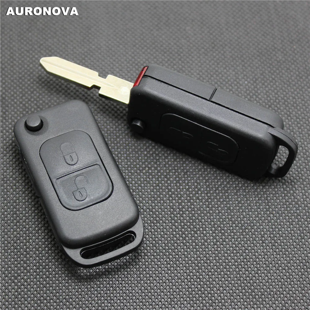 AURONOVA Новый Сменный Складной Корпус ключа для MERCEDES BENZ C E S ML W140 2 кнопки большая