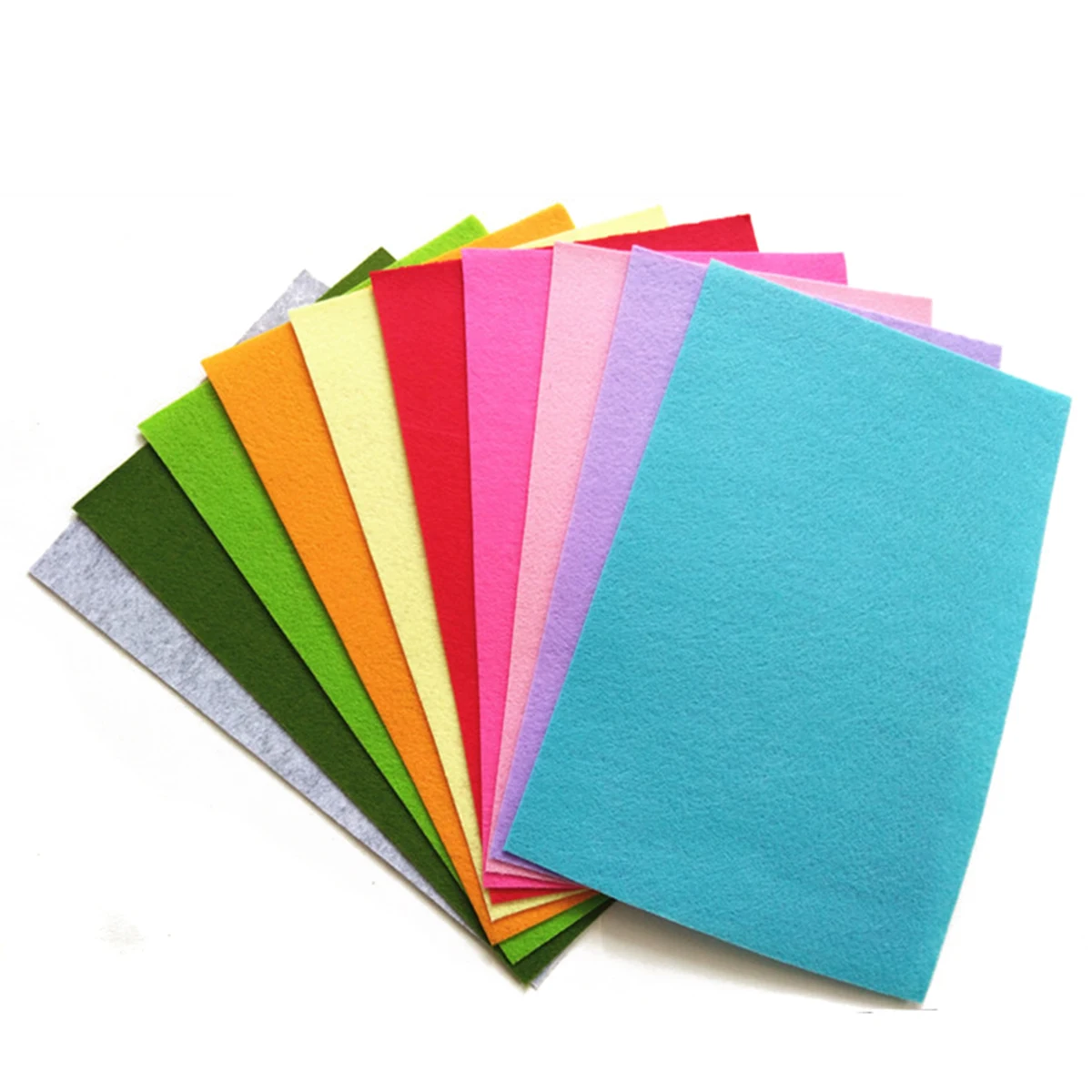 10pcs Multi Color Non-woven Fabric Square Felt Fabric Mayitr Home DIY Crafts for Decorations Sewing Dolls Crafts 21*29cm