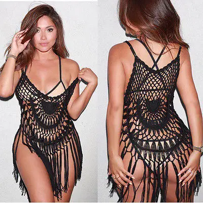 black bathing suit cover up