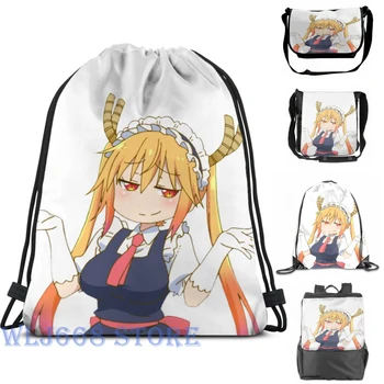 

Funny graphic print shoulder Bags women Smug Tohru Single shoulder backpack travel for men Gym Bag