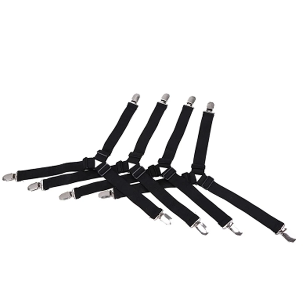 

Adjustable Triangle Bed Sheet Fasteners Elastic Triangle Bed Sheet Cover Corner Holder Clip Fasteners Clothes Pegs 4PC/Set