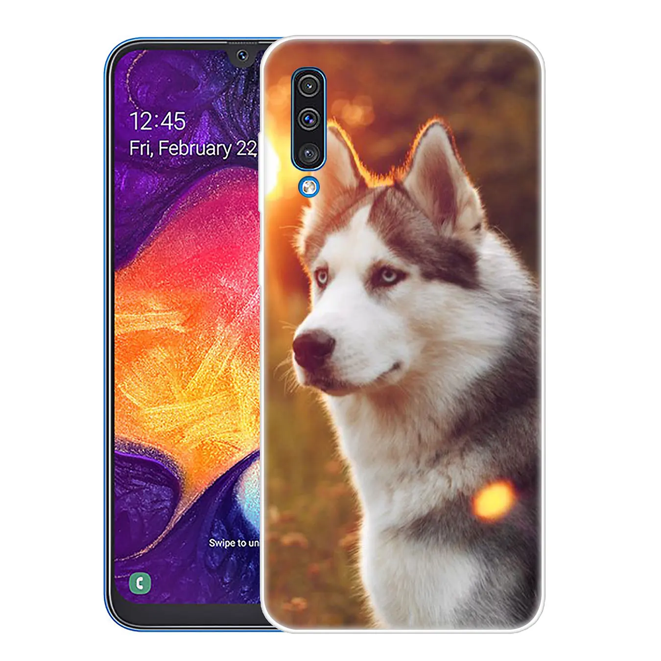 Твердый прозрачный чехол для телефона Lavaza Animal Husky puppy Samsung Galaxy A10 A20 A30 A40 A50 A60 A70 M40 M30