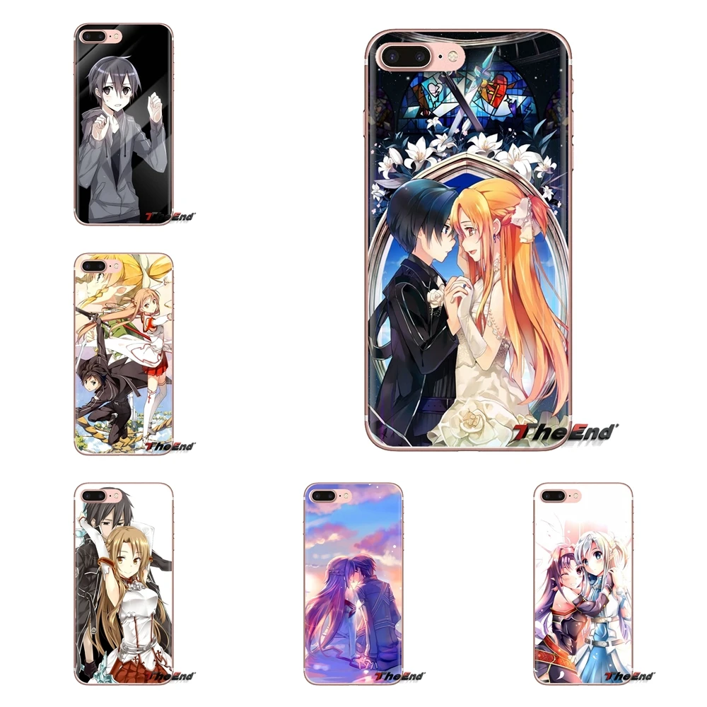 Anime Sword Art Online game Asuna Krito For LG G3 G4 Mini G5 G6 G7 Q6 Q7 Q8 Q9 V10 V20 V30 X Power 2 3 K10 K4 K8 2017 TPU Covers |