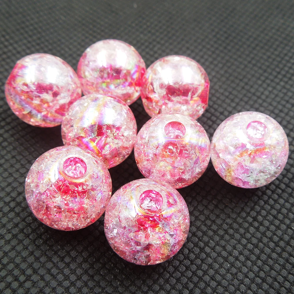 25pcs 12mm(0.47in)2016 Hot New!!! DIY Acrylic mixed AB Rainbow Color