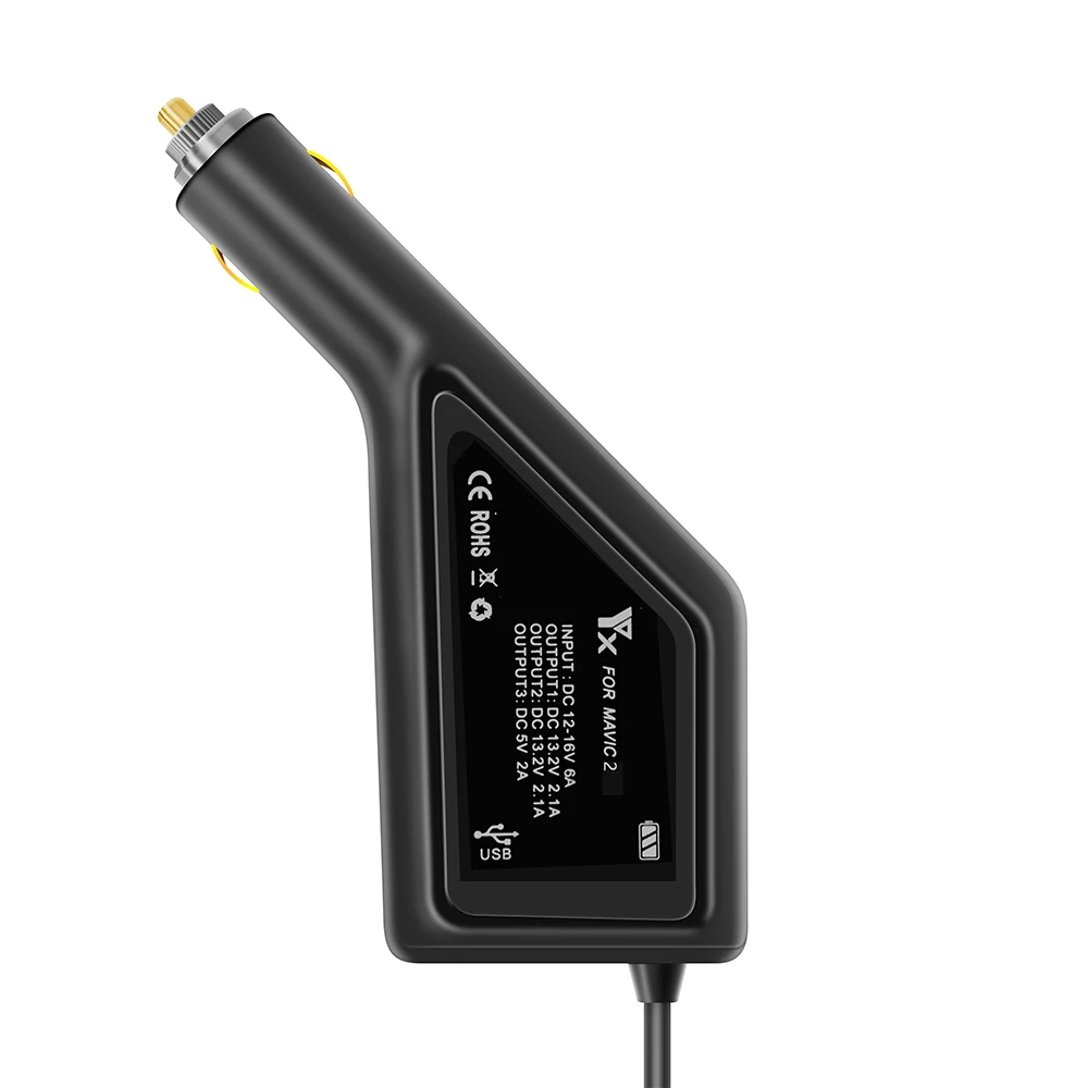 3 in 1 Car Charger DJI Mavic 2 Car Charger Battery Charging USB Port Remote Control Charge For DJI Mavic 2 Pro Zoom Charger Hub-7