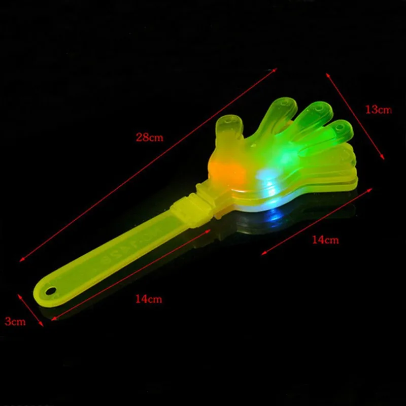 Забавный классический хлопать в ладоши светодиодный мигающий светильник ручной Хлопушка Веселые вечерние концертные шумы