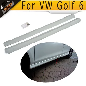 

PU car side skirts auto side apron for for VW golf VI MK6