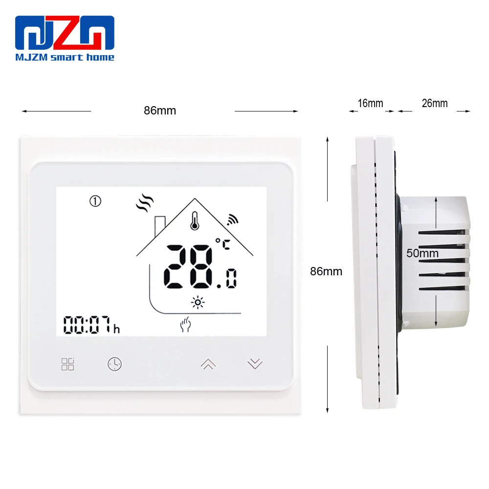 MJZM 3A-002-WiFi термостат контроллер температуры умный водяной теплый пол термостат работает с Alexa Google Home