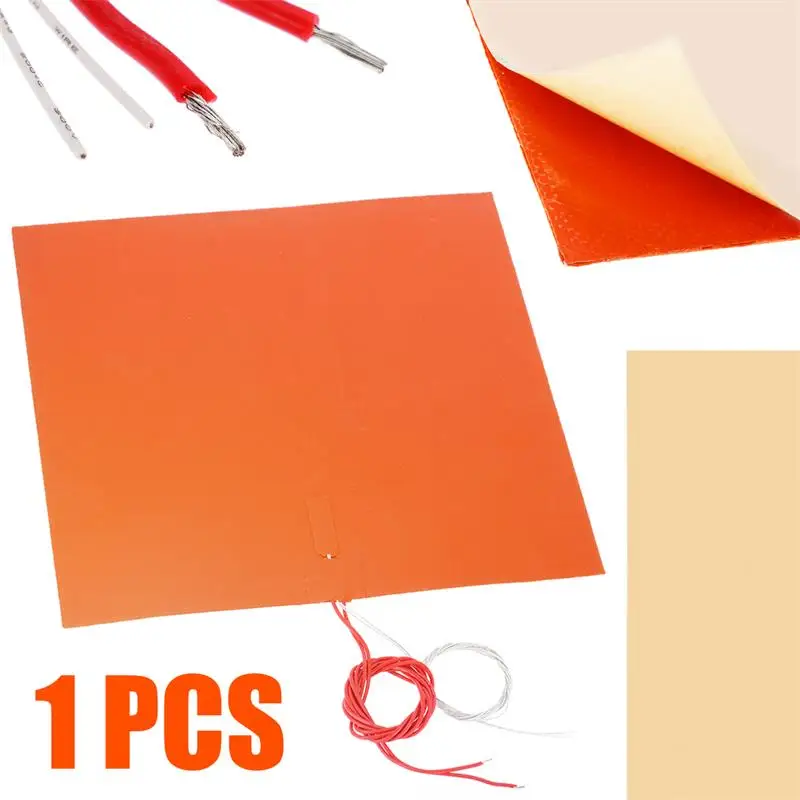 400*400mm 1.5MM 220V 1400W 3D Silicone Heated Bed Heating Pad Flexible Waterproof for 3D Printer Parts Electric Heating Pads