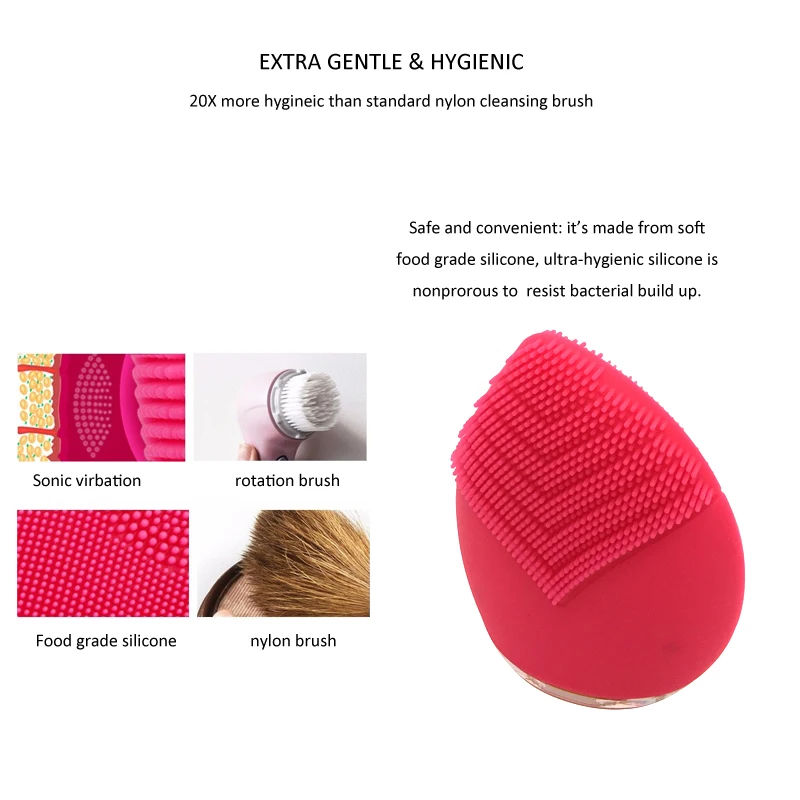silicone facial clean brush 4